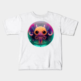 Cute Chthulhu in a bubble Kids T-Shirt